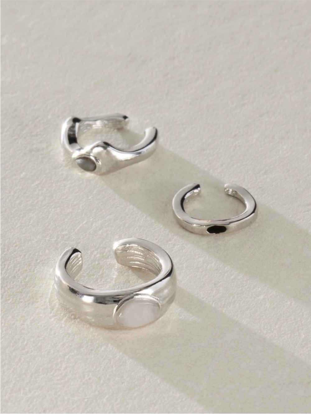 Free People Adoline silver - Tone Ear Cuff set